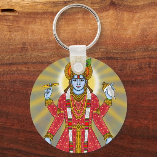 Lord Vishnu Keychain (Voorkant)