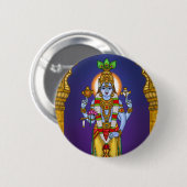 Lord Vishnu-knop Ronde Button 5,7 Cm (Voorkant /achterkant)