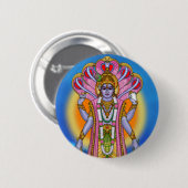 Lord Vishnu-knop Ronde Button 5,7 Cm (Voorkant /achterkant)