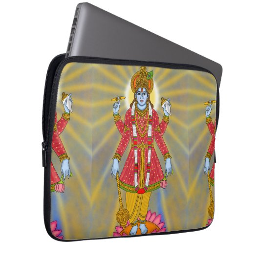 Lord Vishnu Laptop Case (Voorkant Rechts)