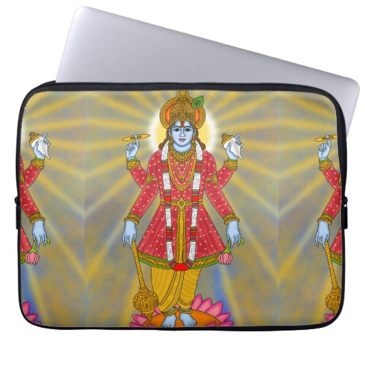 Lord Vishnu Laptop Hoes (Voorkant)