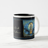 Lord Vishnu - Mok, Cup Tweekleurige Koffiemok (Voorkant rechts)