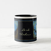 Lord Vishnu - Mok, Cup Tweekleurige Koffiemok (Center)