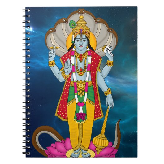 Lord Vishnu Notebook Notitieboek (Voorkant)