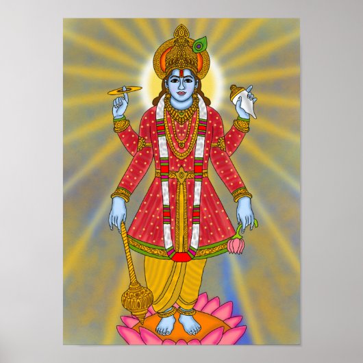 Lord Vishnu Poster (Voorkant)