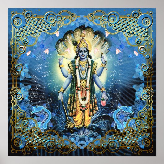 Lord Vishnu - Poster (Voorkant)
