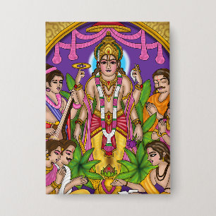 Lord Vishnu Satyanarayan Knop Button
