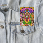 Lord Vishnu Satyanarayan Knop Button (Insitu)