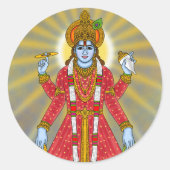 Lord Vishnu Sticker (Voorkant)