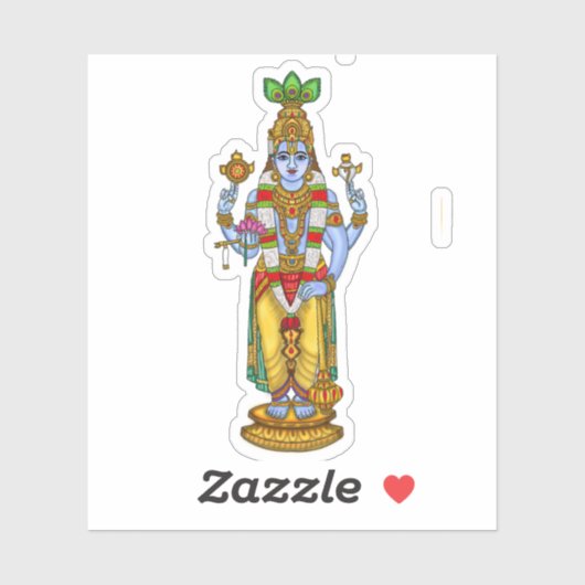 Lord Vishnu Sticker (Vel)