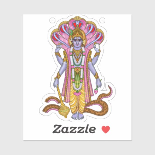 Lord Vishnu Sticker (Vel)