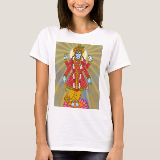 Lord Vishnu T-Shirt | Divine Casual Wear | Spiritu (Voorkant)