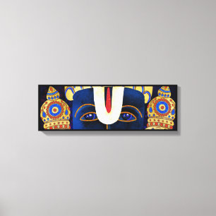 Lord Vishnu Tirupati Perumal Hindu God Painting Canvas Afdruk