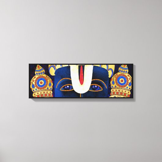 Lord Vishnu Tirupati Perumal Hindu God Painting Canvas Afdruk (Voorkant)