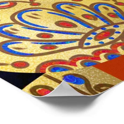 Lord Vishnu Tirupati Perumal Hindu God Painting Poster (Hoek)