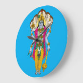 Lord Vishnu wandklok (Hoek)