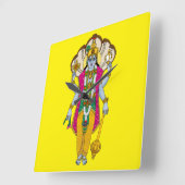 Lord Vishnu wandklok (Hoek)