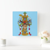 Lord Vishnu wandklok (Huis)