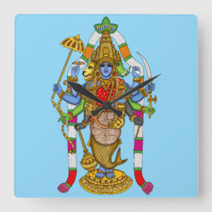 Lord Vishnu wandklok