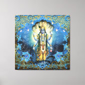 Lord Vishnu - Wrapped Canvas (Voorkant)