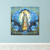 Lord Vishnu - Wrapped Canvas Afdruk (Insitu (Houten vloer))