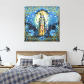 Lord Vishnu - Wrapped Canvas Afdruk (Insitu (Slaapkamer))