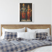 Lord Vitthal en Rakhumai Devi Canvas Muurkunst Afdruk (Insitu (Slaapkamer))