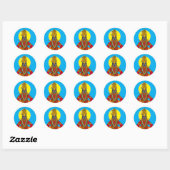 Lord Vitthal-sticker Ronde Sticker (Vel)