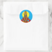 Lord Vitthal-sticker Ronde Sticker (Tas)