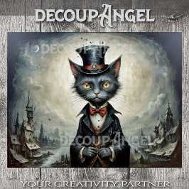 Lord Whiskers uit Darkshire - Decoupage - Tissuepapier