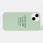 Lord Who Heals Light Green Simple Christian iPhone Hoesje (Achterkant horizontaal)