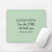 Lord Who Heals Light Green Simple Christian Muismat (Met muis)
