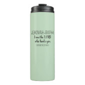  Lord Who Heals Light Green Simple Christian Thermosbeker (Voorkant)