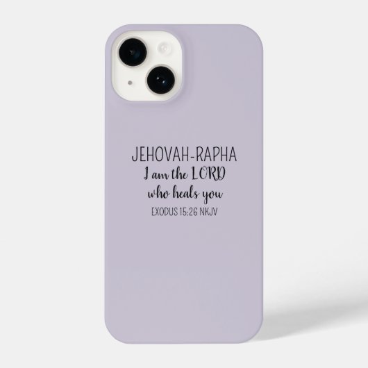 Lord Who Heals Light Purple Simple Christian iPhone Hoesje (Achterkant)