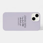 Lord Who Heals Light Purple Simple Christian iPhone Hoesje (Achterkant horizontaal)