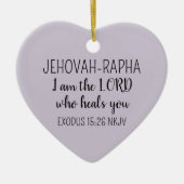 Lord Who Heals Light Purple Simple Christian Keramisch Ornament (Voorkant)