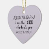 Lord Who Heals Light Purple Simple Christian Keramisch Ornament (Links)