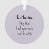 Lord Who Heals Light Purple Simple Christian` Ornament (achterkant)