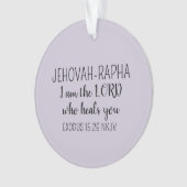 Lord Who Heals Light Purple Simple Christian` Ornament (voorkant)