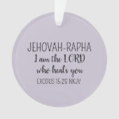 Lord Who Heals Light Purple Simple Christian` Ornament (voorkant)