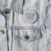 Lord Who Heals Light Purple Simple Christian Ronde Button 5,7 Cm (In situ)