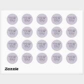 Lord Who Heals Light Purple Simple Christian Ronde Sticker (Vel)