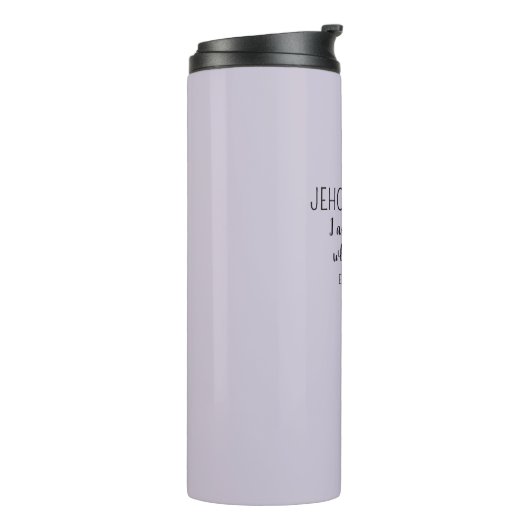  Lord Who Heals Light Purple Simple Christian Thermosbeker (Gedraaid links)