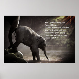"Lord Will Watch Over" psalm 121:7-8 Profetic Poster