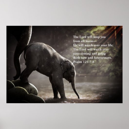 "Lord Will Watch Over" psalm 121:7-8 Profetic Poster (Voorkant)