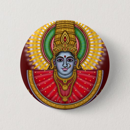 Lord Yellamma-knop Ronde Button 5,7 Cm (Voorkant)