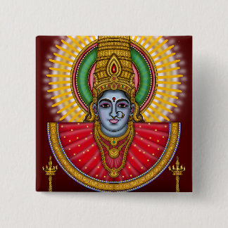 Lord Yellamma Knop Vierkante Button 5,1 Cm