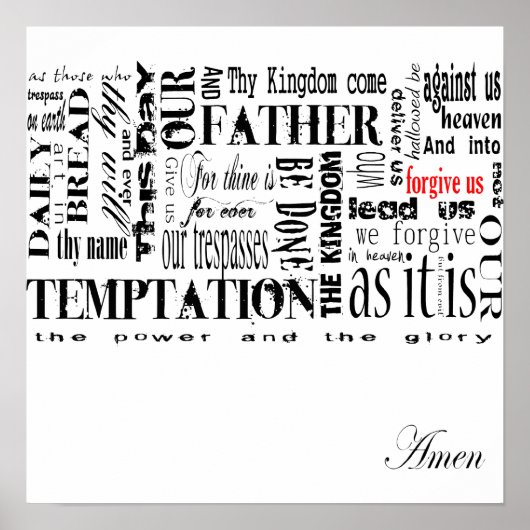 lordgebed poster (Voorkant)