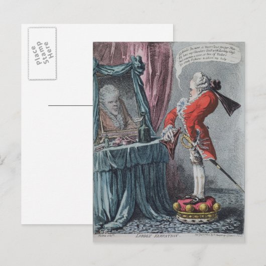 Lordly Elevation, pub. van Hannah Humphrey, 1802 Briefkaart (Voorkant / Achterkant)