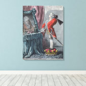 Lordly Elevation, pub. van Hannah Humphrey, 1802 Canvas Afdruk (Insitu (Houten vloer))